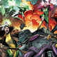 Inset of X-Men #1 cover by artist Pepe Larraz and colorist Marte Garcia.